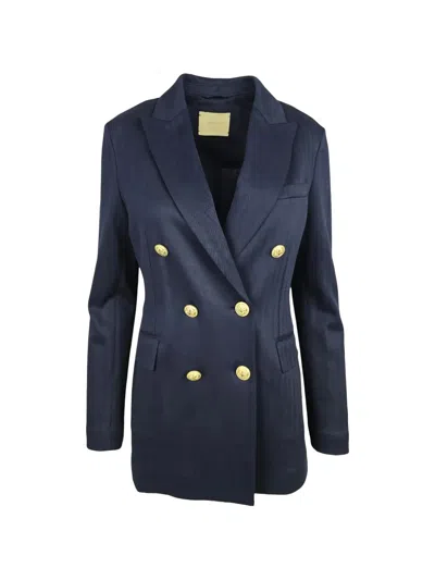 Circolo 1901 Double-breasted Blazer In Blue