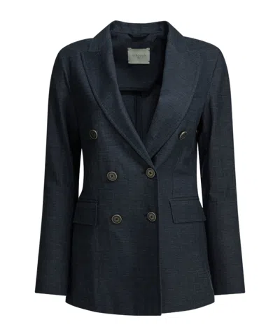 Circolo 1901 Double-breasted Blazer In Blue