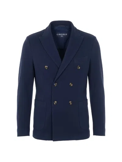 Circolo 1901 Double-breasted Blazer In Blue