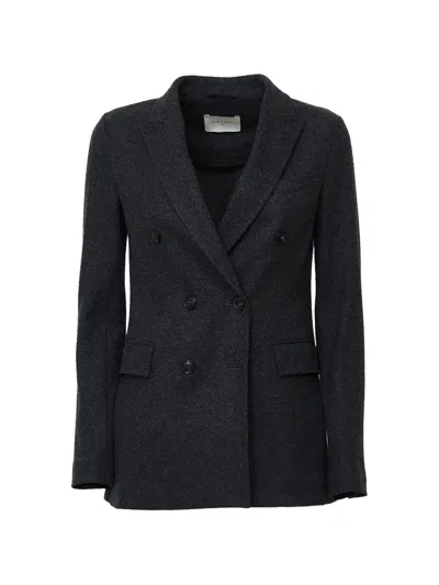 Circolo 1901 Double-breasted Blazer In Gray