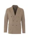Circolo 1901 Double-breasted Button Blazer In Brown