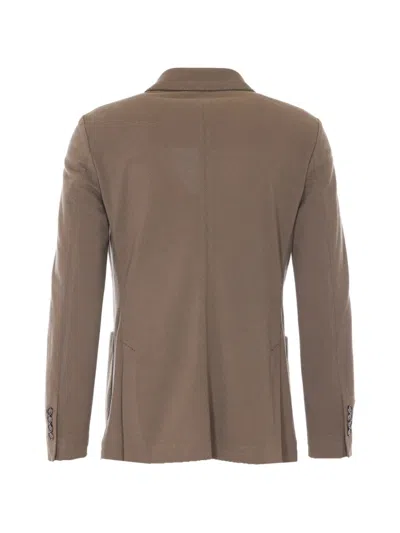 Circolo 1901 Double-breasted Button Jacket In Brown