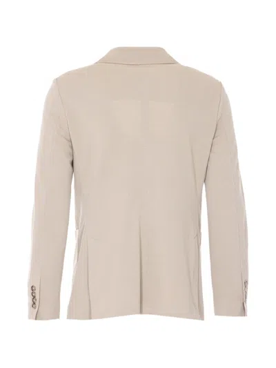 Circolo 1901 Double-breasted Button Jacket In Neutral