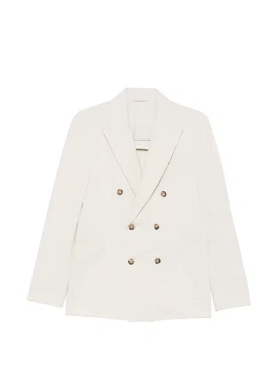 Circolo 1901 Double-breasted Peak-lapels Blazer In Brown