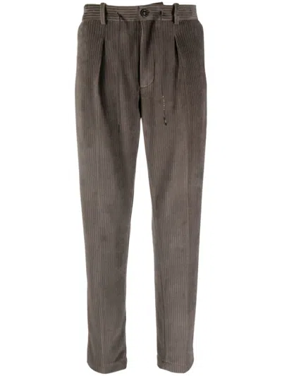 Circolo 1901 Slim-cut Corduroy Trousers In Blue