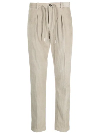 Circolo 1901 Slim-cut Corduroy Trousers In Grey