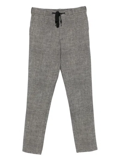 Circolo 1901 Drawstring Cotton-blend Trousers In Black