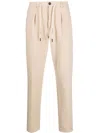 Circolo 1901 Pleat-detail Straight-leg Trousers In Beige