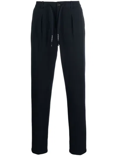 Circolo 1901 Drawstring Straight-leg Trousers In Blue