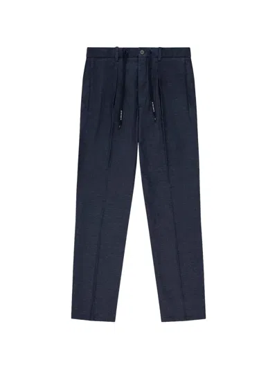 Circolo 1901 Drawstring Straight Trousers In Blue