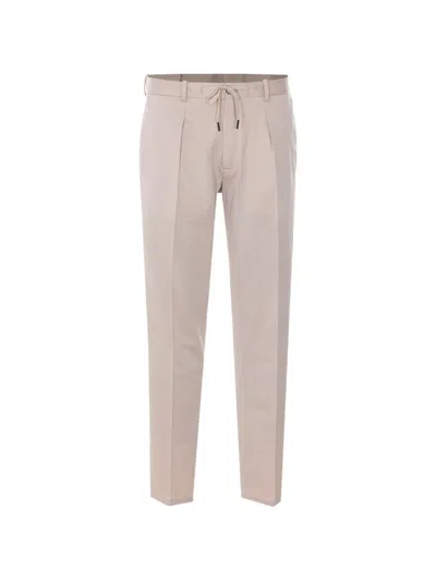 Circolo 1901 Drawstring Straight-leg Trousers In Brown