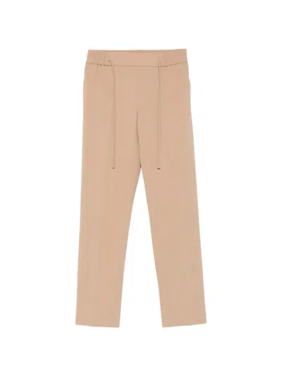 Circolo 1901 Drawstring-waist Trousers In Brown