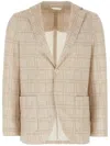Circolo 1901 Embroidered Stretch Cotton Blazer In Brown