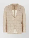 Circolo 1901 Embroidered Stretch Cotton Blazer In Brown