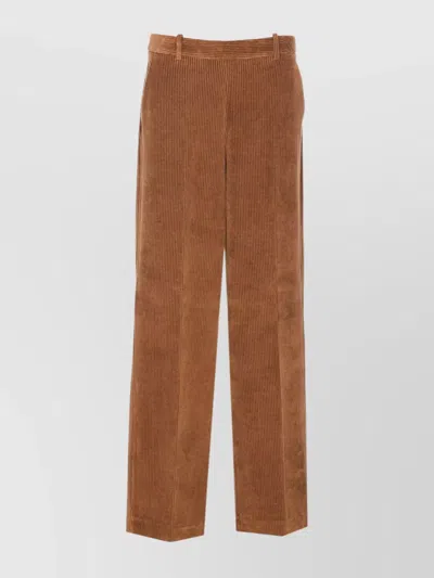 CIRCOLO 1901 FLARED CORDUROY TROUSERS LATERAL POCKETS