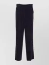 Circolo 1901 Flared Fit Trousers With Pinstripes And Pockets In Blue