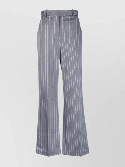 CIRCOLO 1901 FLARED PINSTRIPE PATTERN TROUSERS