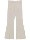 Circolo 1901 Flared Trosuers In Neutrals