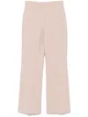 Circolo 1901 Fleece Flared Trousers In Neutrals