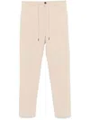 Circolo 1901 Pleat-detail Straight-leg Trousers In Nude
