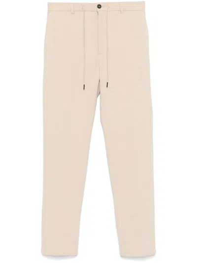 Circolo 1901 Pleat-detail Straight-leg Trousers In Beige
