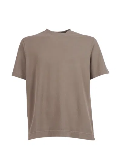 Circolo 1901 Garment-dyed T-shirt In Brown