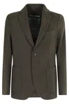Circolo 1901 Mole Brown Fleece Touch Casual Blazer In Capers