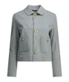 Circolo 1901 Gingham Button-front Jacket In Blue