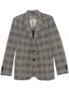Circolo 1901 Price Of Wales-check Blazer In Grey