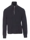Circolo 1901 Half-zip High-neck Sweater In Gray