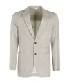 Circolo 1901 Herringbone Single-breasted Blazer In Naturale