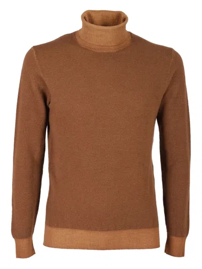 Circolo 1901 High Neck Sweater In Brown