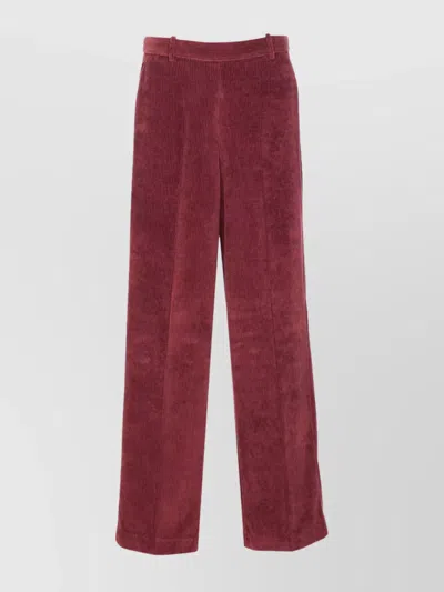 CIRCOLO 1901 HIGH WAIST FLARED CORDUROY TROUSERS