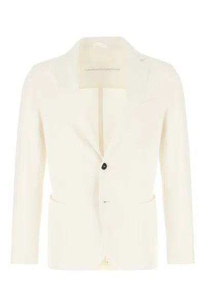 Circolo 1901 Ivory Cotton Blazer In White
