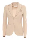 Circolo 1901 Double-breasted Blazer In Beige