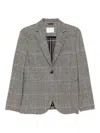 Circolo 1901 Checked Jacket In Gray