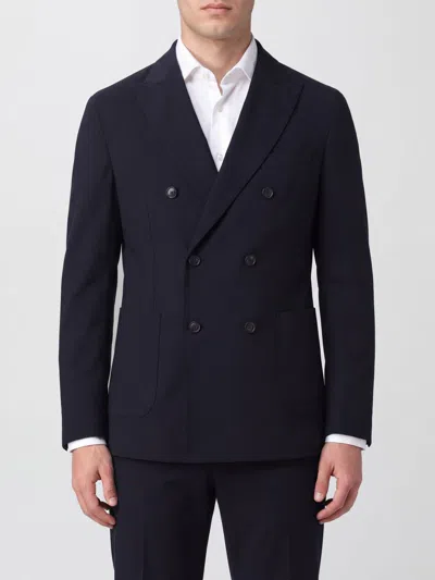 Circolo 1901 Jacket Men Color Blue In Black