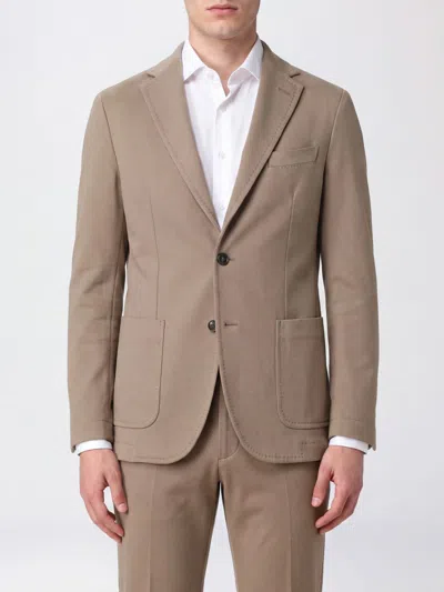Circolo 1901 Jacket Men Color Dove Grey In Brown