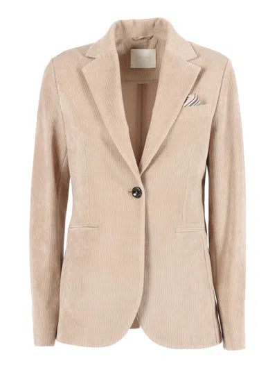 Circolo 1901 Jacket In Neutral