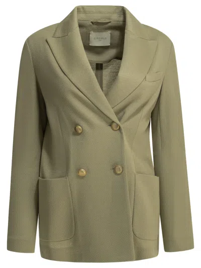 Circolo 1901 Jackets & Coats In Green