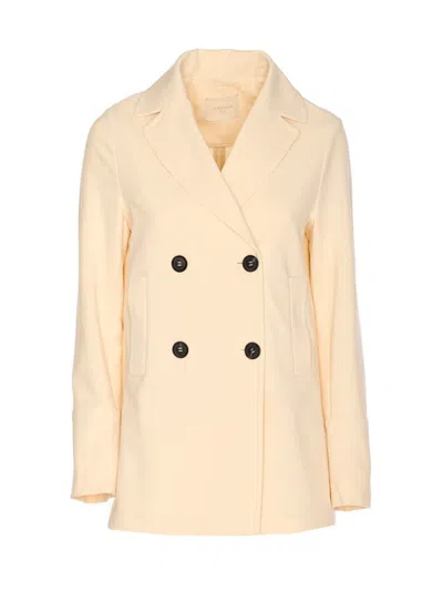 Circolo 1901 Double Breasted Jacket In Neutral