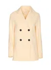 Circolo 1901 Double Breasted Jacket In Neutral