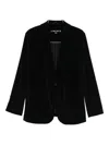 Circolo 1901 Tailored Black Jacket With Single-button Closure In Black