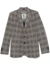 Circolo 1901 Price Of Wales-check Blazer In Black