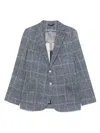 Circolo 1901 Grey Cotton 'kurab' Blazer In Blue