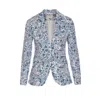 Circolo 1901 Floral Pattern Single-breasted Jacket In Multi