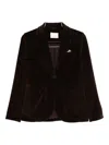 Circolo 1901 Velvet Blazer In Brown