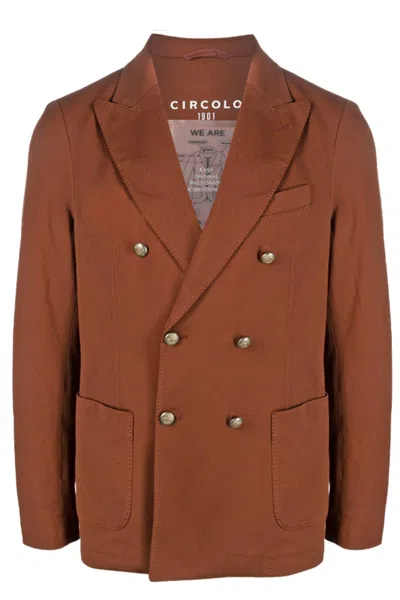 Circolo 1901 Jackets Brown In Marrone Marroni