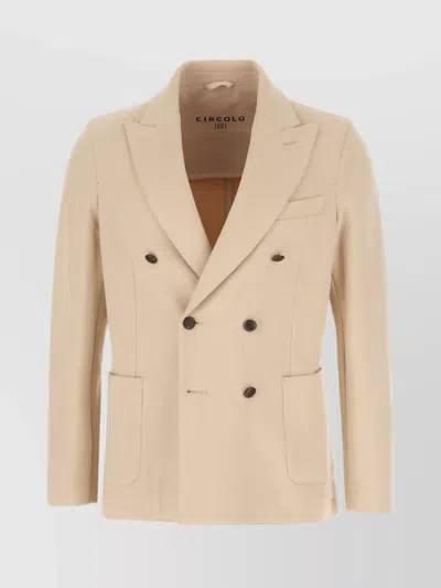 Circolo 1901 Jackets Double-breasted Buttoned Cuffs In Neutral