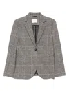 Circolo 1901 Checked Jacket In Gray